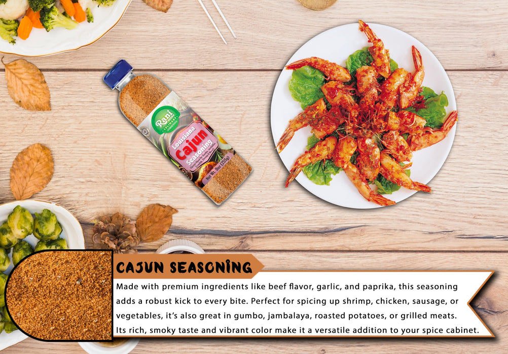 Rani Louisiana Cajun Seasoning (Special Blend for Soup or Gravies) 9oz (255g) PET Jar ~ All Natural | Gluten Friendly | NON-GMO | Kosher | Vegan | Product of USA