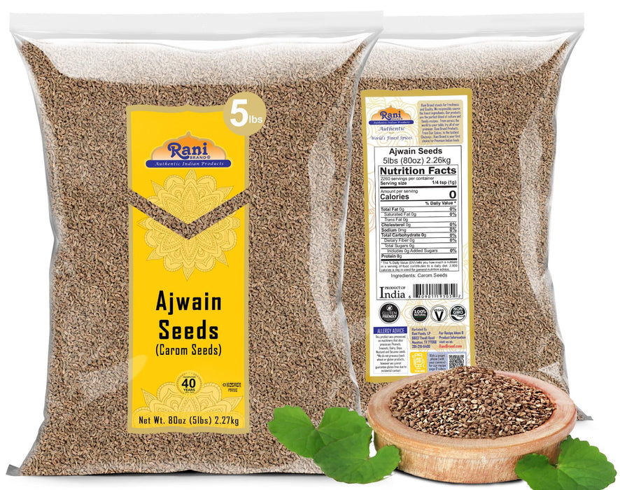 Rani Ajwain Seeds (Carom Bishops Weed) Spice Whole {9 Sizes Available}