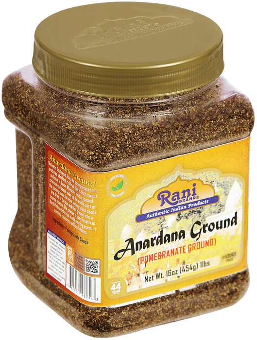 Rani Anardana (Pomegranate) Ground, Indian Spice 16oz (1lb) 454g PET Jar ~ All Natural | No Color | Gluten Friendly | Vegan | NON-GMO | Kosher | No Salt or fillers