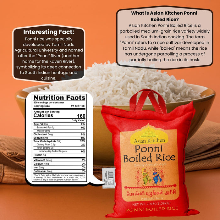 Asian Kitchen Ponni Rice {6 Sizes Available}