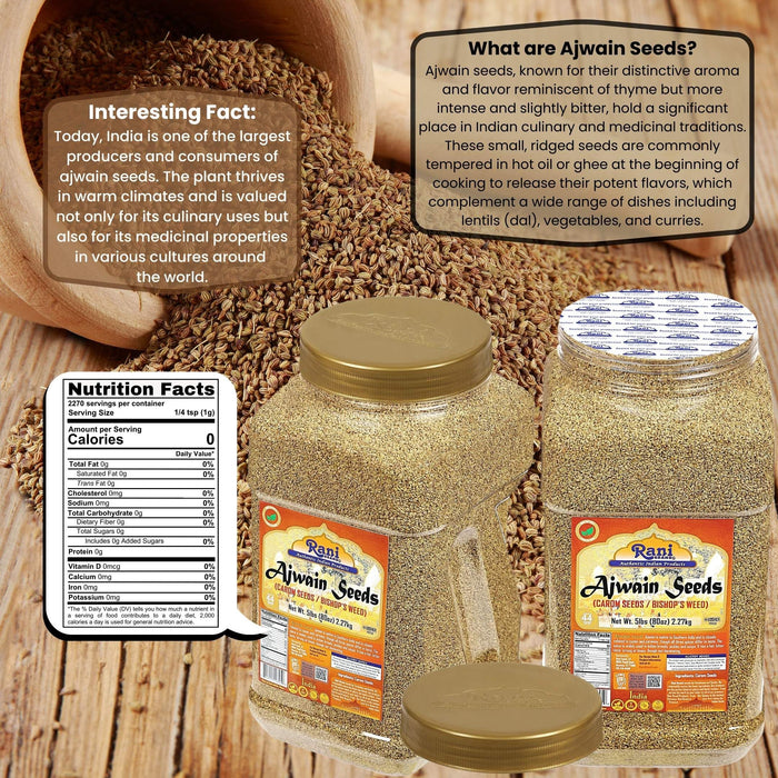 Rani Ajwain Seeds (Carom Bishops Weed) Spice Whole {9 Sizes Available}