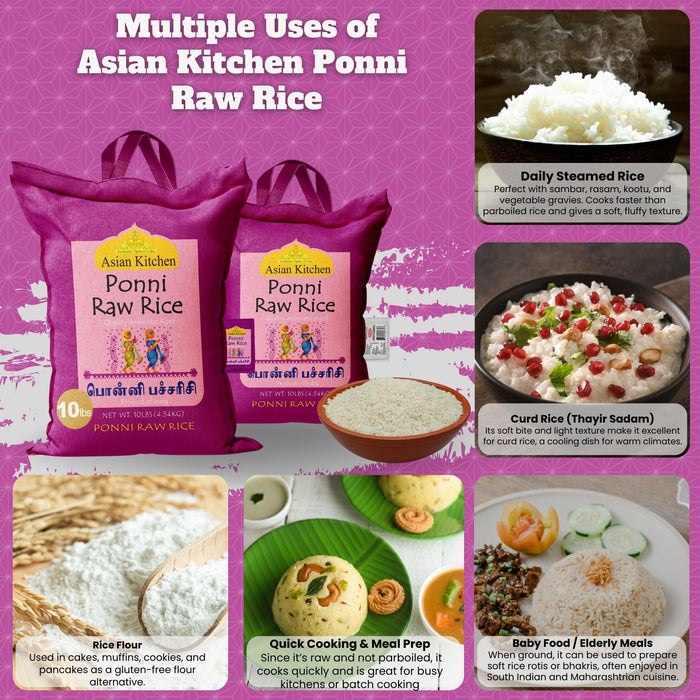 Asian Kitchen Ponni Rice {6 Sizes Available}