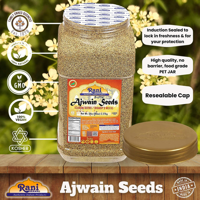 Rani Ajwain Seeds (Carom Bishops Weed) Spice Whole {9 Sizes Available}