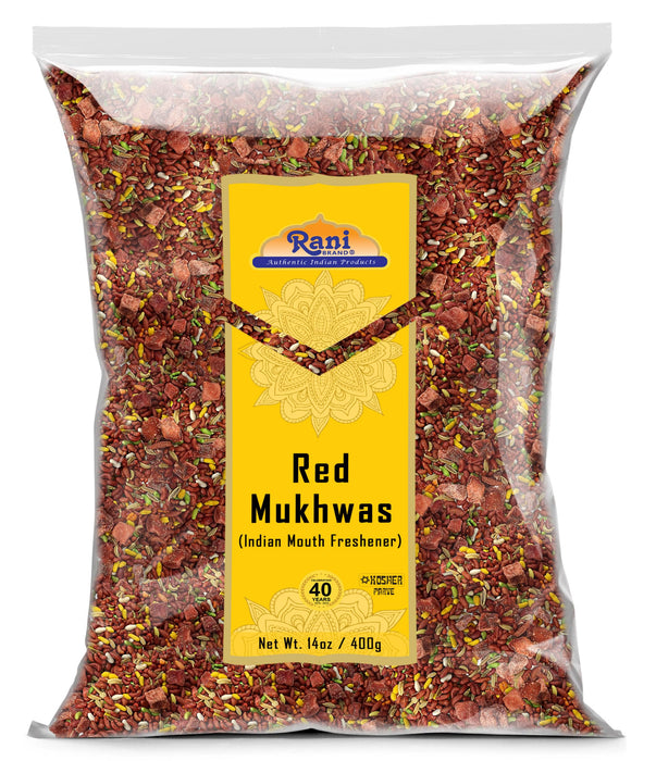 Rani Red Mukhwas (Special Digestive Treat) 14oz (400g) ~ Vegan | Indian Candy Mouth Freshener | Kosher
