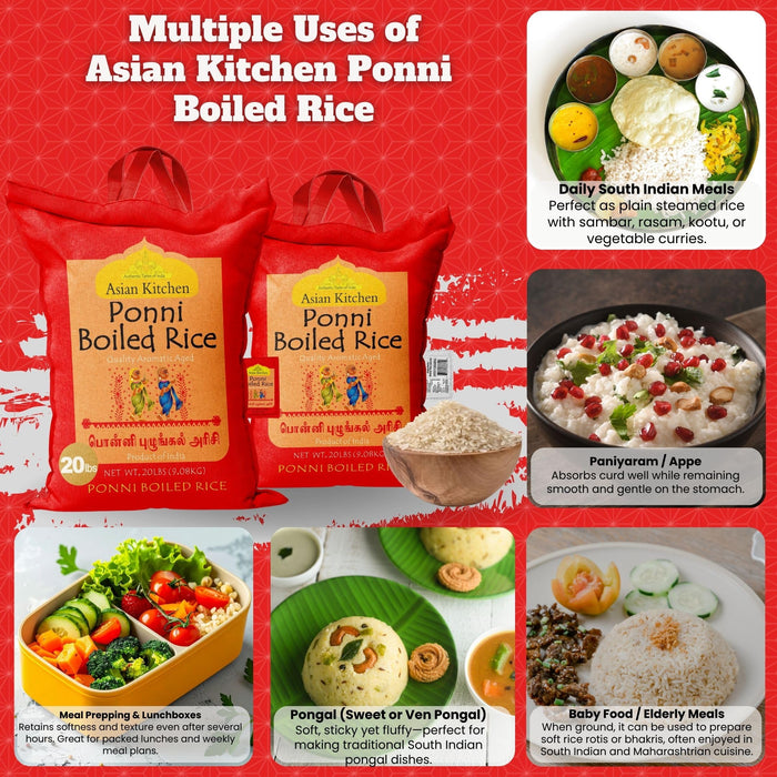 Asian Kitchen Ponni Rice {6 Sizes Available}