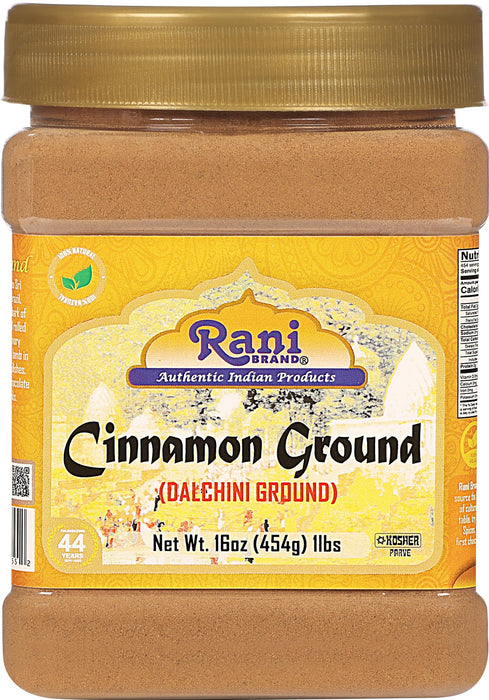 Rani Cinnamon Powder (Ground) Spice 16oz (454g) ~ All Natural, Salt-Free | Vegan | No Colors | Gluten Free Ingredients | NON-GMO | Kosher