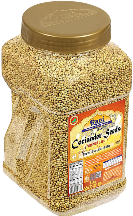 Rani Coriander Seeds 48oz (3lbs) 1.4kg Bulk ~ All Natural | Gluten Friendly | NON-GMO | Vegan | Kosher | Indian Origin