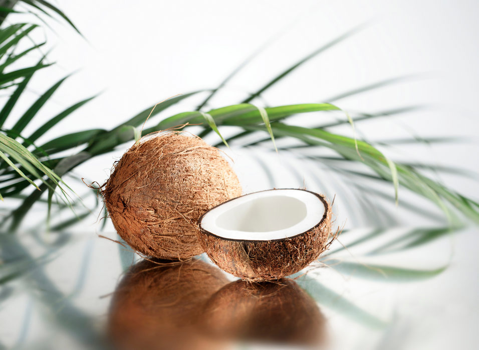 Rani Coconut (Copra) Whole Brown with Water, 1  Piece, Approx. 1.5lbs ~ Fresh Fruit | 100% Natural | Vegan