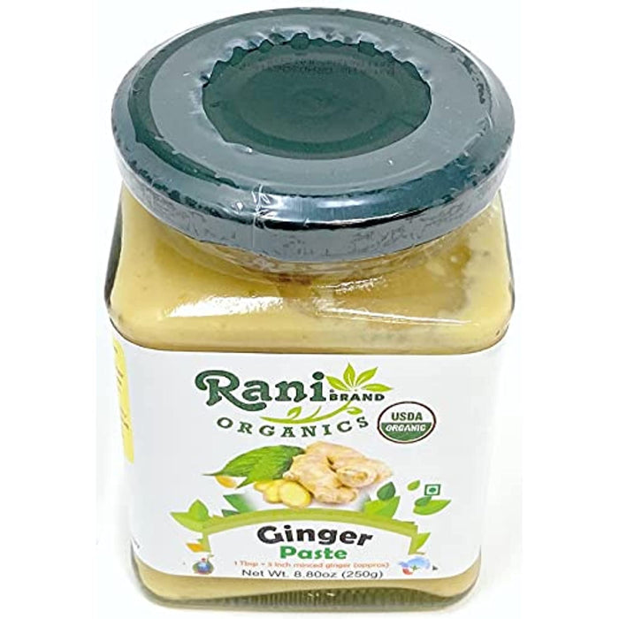 Rani Organic Ginger Cooking Paste 8.80oz (250g) ~ Vegan | Glass Jar | Gluten Free | NON-GMO | No Colors | USDA Certified Organic