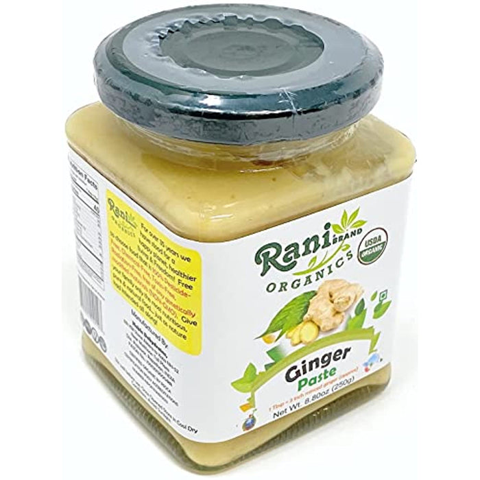 Rani Organic Ginger Cooking Paste 8.80oz (250g) ~ Vegan | Glass Jar | Gluten Free | NON-GMO | No Colors | USDA Certified Organic