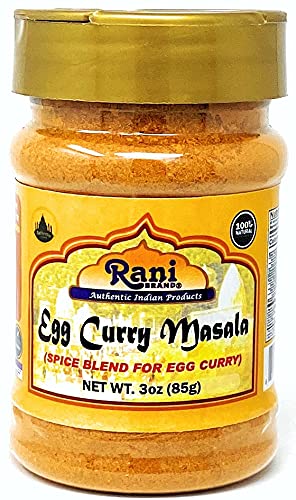 Rani Egg Curry Masala, 21 Spice Blend 3oz (85g) Shaker Top For Your Eggs or Tofu Scramble ~ All Natural | Vegan | Gluten Friendly | NON-GMO