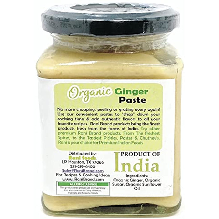 Rani Organic Ginger Cooking Paste 8.80oz (250g) ~ Vegan | Glass Jar | Gluten Free | NON-GMO | No Colors | USDA Certified Organic