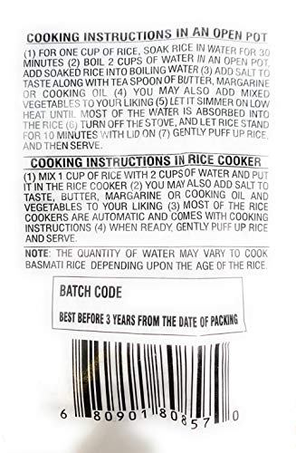 Asian Kitchen Silver White Basmati Rice Aged 18 months {4 Sizes Available}