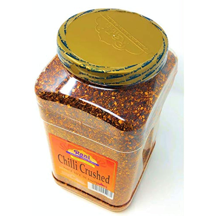 Rani Crushed Chilli (Pizza Type Cut) Indian Spice 5lbs (80oz) Bulk PET Jar ~ All Natural | Gluten Friendly | Vegan | NON-GMO | No Salt or fillers