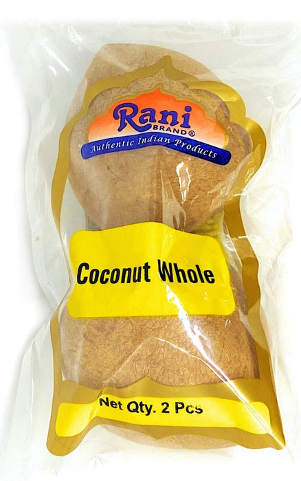 Rani Coconut (Copra) Dry Whole 2pc, 7oz (200g) ~Raw (uncooked, unsweetened) ~ All Natural | Vegan | Gluten Friendly
