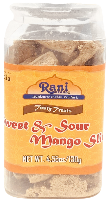 Rani Sweet & Sour Mango Slice Candy 4.55oz (130g) Vacuum Sealed, Easy Open Top, Resealable Container ~ Indian Tasty Treats | Vegan | Gluten Friendly | NON-GMO | Indian Origin (Copy)
