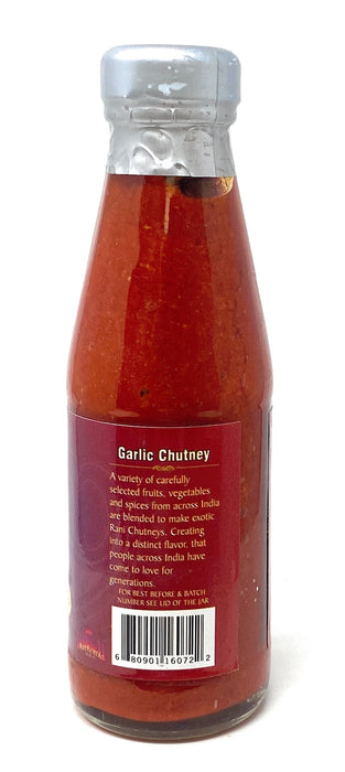 Rani Garlic Chutney 7oz (200g) Glass Jar, Vegan, Perfect for dipping, Savory Dishes & french fries!  Gluten Free | NON-GMO | No Colors | Indian Origin