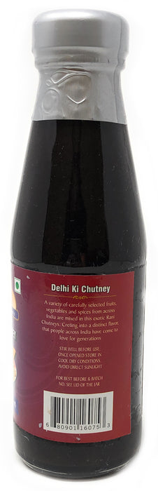 Rani Delhi Ki Chutney (Sweet, Sour & Spicy Dipping Sauce) 7oz (200g) Glass Jar, Ready to eat, Vegan Gluten Free | NON-GMO | No Colors | Indian Origin