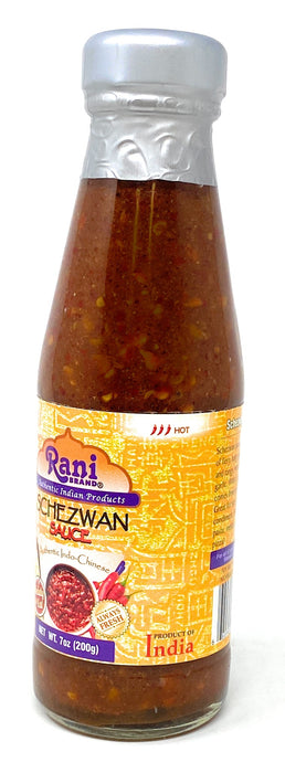 Rani Schezwan Sauce 7oz (200g) Glass Jar ~ No Colors | NON-GMO | Vegan | Gluten Free | Indian Origin (Indo-Chinese)