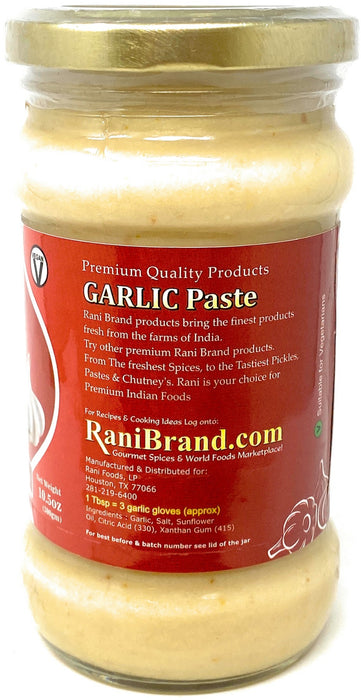 10.5oz Rani Garlic Cooking Paste  - Gluten Free Ingredients