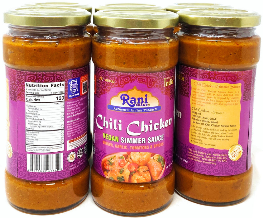 Rani Chili Chicken Vegan Simmer Sauce {2 Sizes Available}
