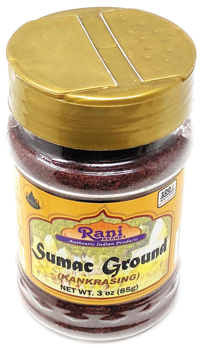 Rani Sumac (Sumak) Spice Ground Powder 3oz (85g) PET Jar ~ All Natural, Salt-Free | Vegan | No Colors | Gluten Friendly | NON-GMO