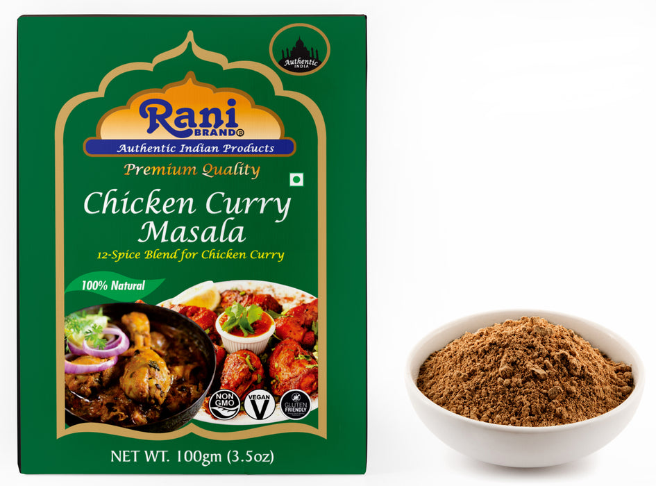 Rani Chicken Curry Masala (Indian 13-Spice Blend for Chicken) 3.5oz (100g) ~ All Natural | Vegan | No Colors | Gluten Friendly | NON-GMO | Indian Origin