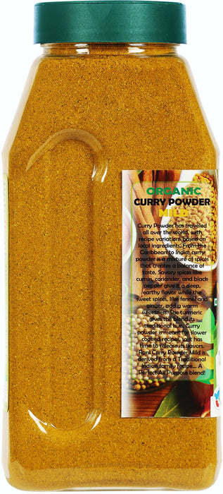 Rani Organic Curry Powder Mild (8-Spice Authentic Indian Blend) 16oz (1lb) 454g PET Jar ~ All Natural | Salt-Free | Vegan | USDA Certified Organic