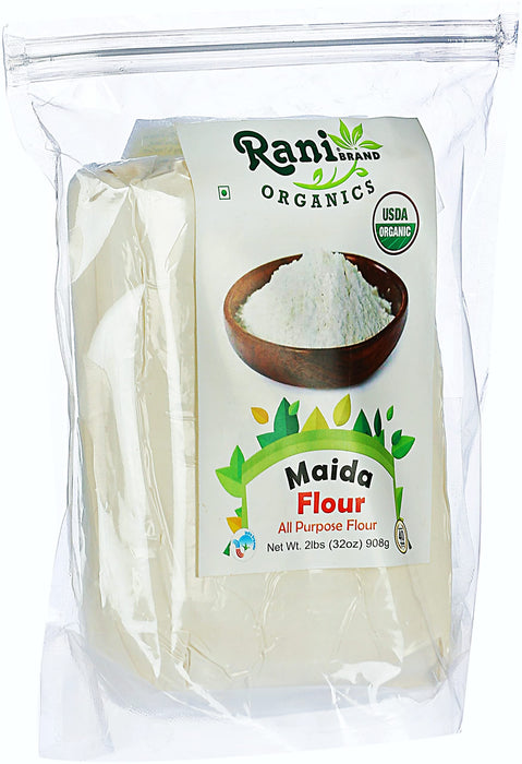 Rani Organic Maida Flour (Indian All Purpose Flour) 32oz (2lbs) 908g ~ All Natural | Vegan | Gluten Friendly | NON-GMO | Indian Origin