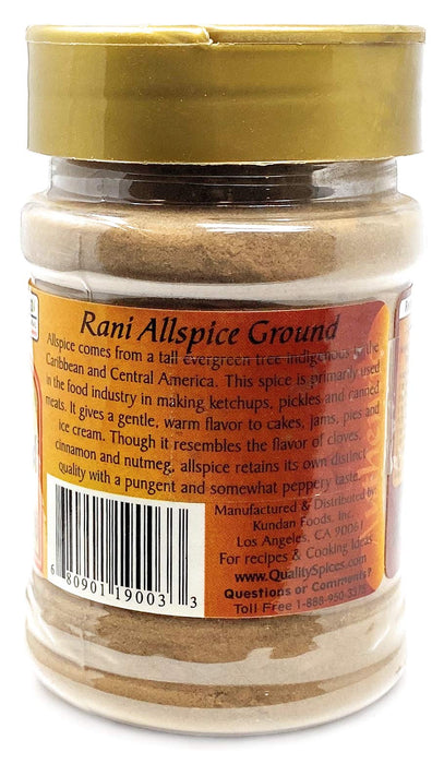 Rani All Spice Ground, Powder Spice 3oz (85g) PET Jar ~ All Natural | Vegan | Gluten Friendly | NON-GMO | Indian Origin