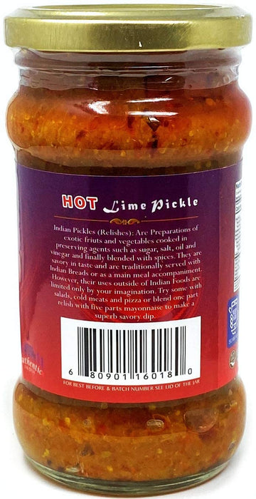 Rani Lime Pickle Hot (Achar, Spicy Indian Relish) 10.5oz (300g)~Glass Jar, All Natural | Vegan | Gluten Friendly | NON-GMO | No Colors | Indian Origin
