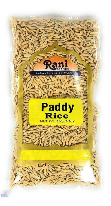 Rani Paddy Rice (Raw Unfinished Rice) 3.5oz (100g) ~ All Natural | Vegan | Gluten Friendly | NON-GMO | Indian Origin