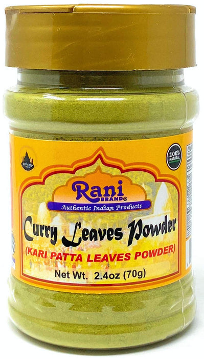 Rani Curry Leaves Powder (Kari Neem Patha) Indian Spice 2.4oz (70g) ~ All Natural | Vegan | Gluten Friendly | NON-GMO | Indian Origin