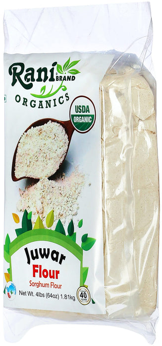 Rani Organic Juwar (Sorghum) Flour 64oz (4lbs) 1.81kg Bulk ~ All Natural | Vegan | Gluten Friendly | NON-GMO | Indian Origin | USDA Certified Organic