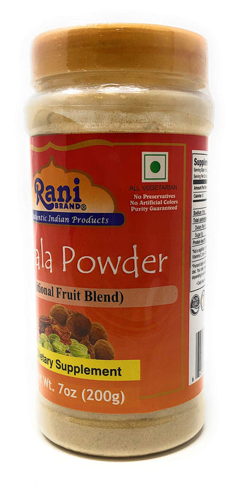 Rani Triphla Powder (Chebulic Myrobalan, Gooseberry, Terminalia Bellirica) 7oz (200g) ~ All Natural | Vegan | Non-GMO | Dietary Supplement | Indian Origin