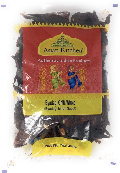 Asian Kitchen (By Rani Brand) Byadagi Chilli Whole Stemless, Indian Chilli 7oz (200g) ~ All Natural | Vegan | Gluten Friendly | NON-GMO | Indian Origin