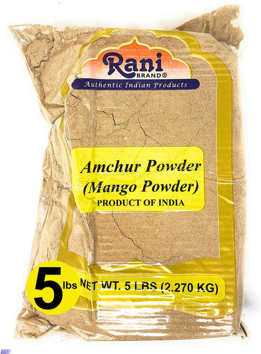 Rani Amchur (Mango) Ground Powder Spice 80oz (5lbs) 2.27kg Bulk ~ All Natural | Gluten Friendly | Vegan | NON-GMO | No Salt or Fillers | Indian Origin