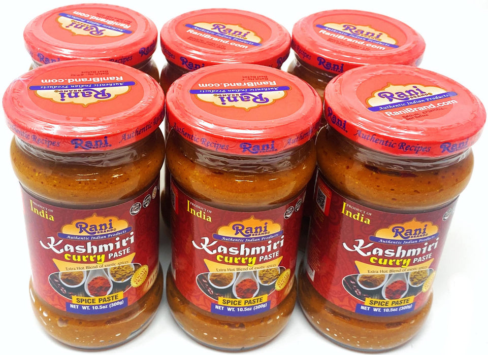 Rani Kashmiri Masala Curry Paste 10.5oz (300g) Glass Jar, Pack of 5+1 FREE ~ All Natural | NON-GMO | Vegan | Gluten Free | Indian Origin