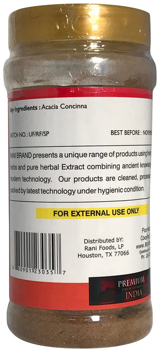 Rani Shikakai (Acacia Concinna) Powder 8oz (229g) ~ Natural, Salt-Free | Vegan | No Colors | Gluten Free Ingredients | NON-GMO | Indian Origin