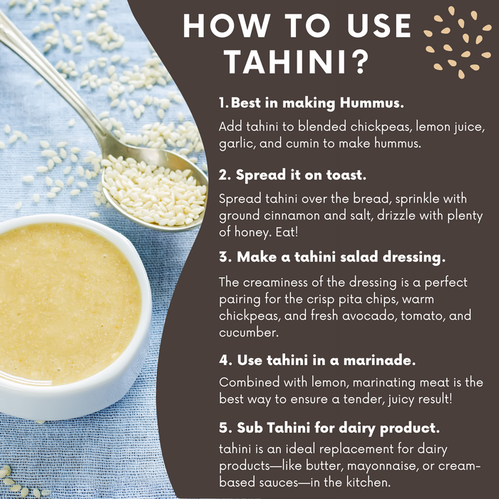 Rani Sesame Tahini (Sesame Butter) 16oz (1lb) 454g, Pack of 2, Glass Jar, Vegan, No added sugar, No Sodium ~ Gluten Free | NON-GMO | USA Made