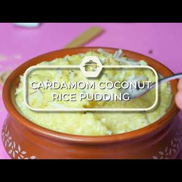 Cardamom Coconut Rice Pudding recipe video