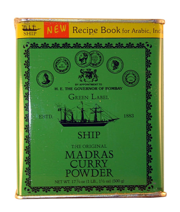 Ship Madras Curry Powder, 500-Gram Packages (Pack of 12)