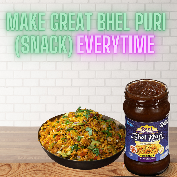 Rani Bhel Puri Concentrate (Sweet & Spicy Sauce) 10.5oz (300g) Glass Jar, Ready to Eat ~ Vegan | Gluten Free | NON-GMO | Kosher | No Colors | Indian Origin