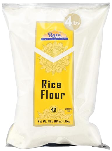 Rani Rice (White) Flour 64oz (4lbs) 1.81kg ~ All Natural | Gluten Friendly | Vegan | NON-GMO | Kosher | Indian Origin