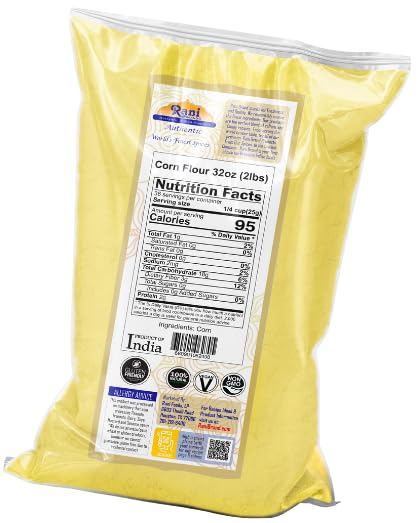 Rani Corn Flour (Makki ka Atta) 32oz (2lbs) 908g Bulk ~ All Natural | Vegan | Gluten Friendly | NON-GMO | Kosher | Indian Origin