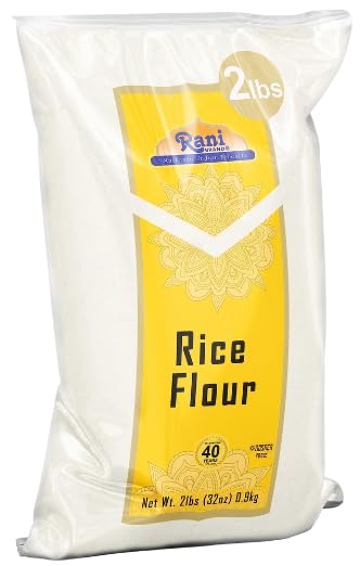 Rani Rice (White) Flour 32oz 2lbs (908g) ~ All Natural | Gluten Friendly | Vegan | NON-GMO | Kosher | Indian Origin