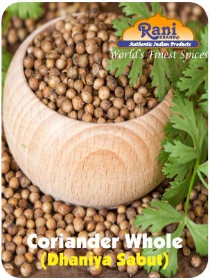 Rani Coriander (Dhania) Seeds Whole, Indian Spice, 400oz (25lbs) 11.36kg, Bulk Box ~ All Natural | Gluten Friendly | NON-GMO | Vegan | Indian Origin