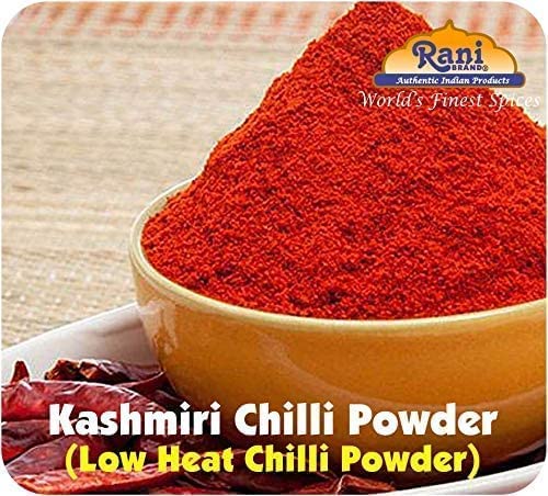 Rani Kashmiri Chilli Powder (Deggi Mirch, Low Heat) Ground Indian Spice 32oz (2lbs) 908g PET Jar ~ All Natural | Salt-Free | Vegan | Kosher | No Colors | Perfect for Deviled Eggs & Other Low Heat Dishes