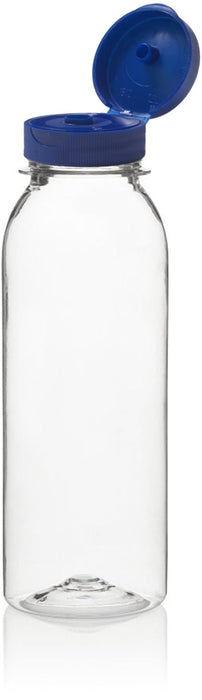 Rani Clear Plastic Bottles | 8oz PET Bottle with Flip-top Caps | BPA - FREE | Home & Commercial Use, Containers for Sauces, Condiments, Shampoo, Lotion, Sanitizer | Made in USA - Pack of 12