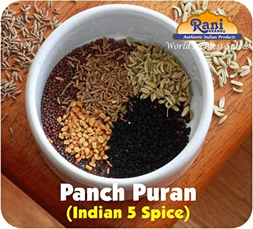 Rani Panch Puran (5 Spice) 3oz (85g) PET Jar ~ All Natural | Vegan | Gluten Friendly | NON-GMO | Kosher | Indian Origin (Equal Blend of Fenugreek, Mustard, Kalonji/Nigella, Fennel and Cumin)